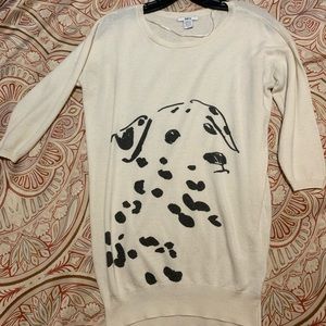 Bar III long sleeve cream sweater